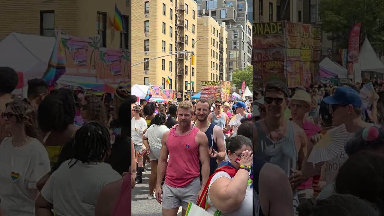 NYC Views Pride Festival#shorts #pride #manhattanskyline #lgbtqevent #manhattanview #lgbtqevents