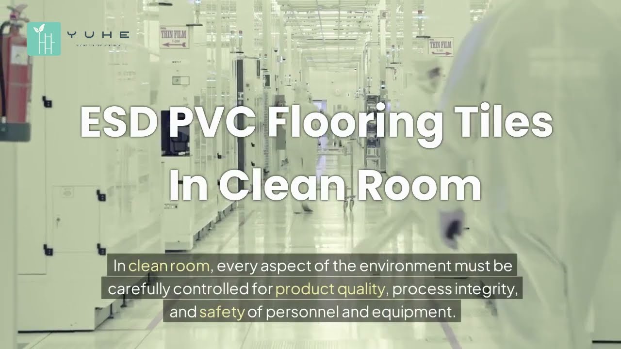 ESD PVC Flooring Tiles for Maintaining Clean Room Standards
