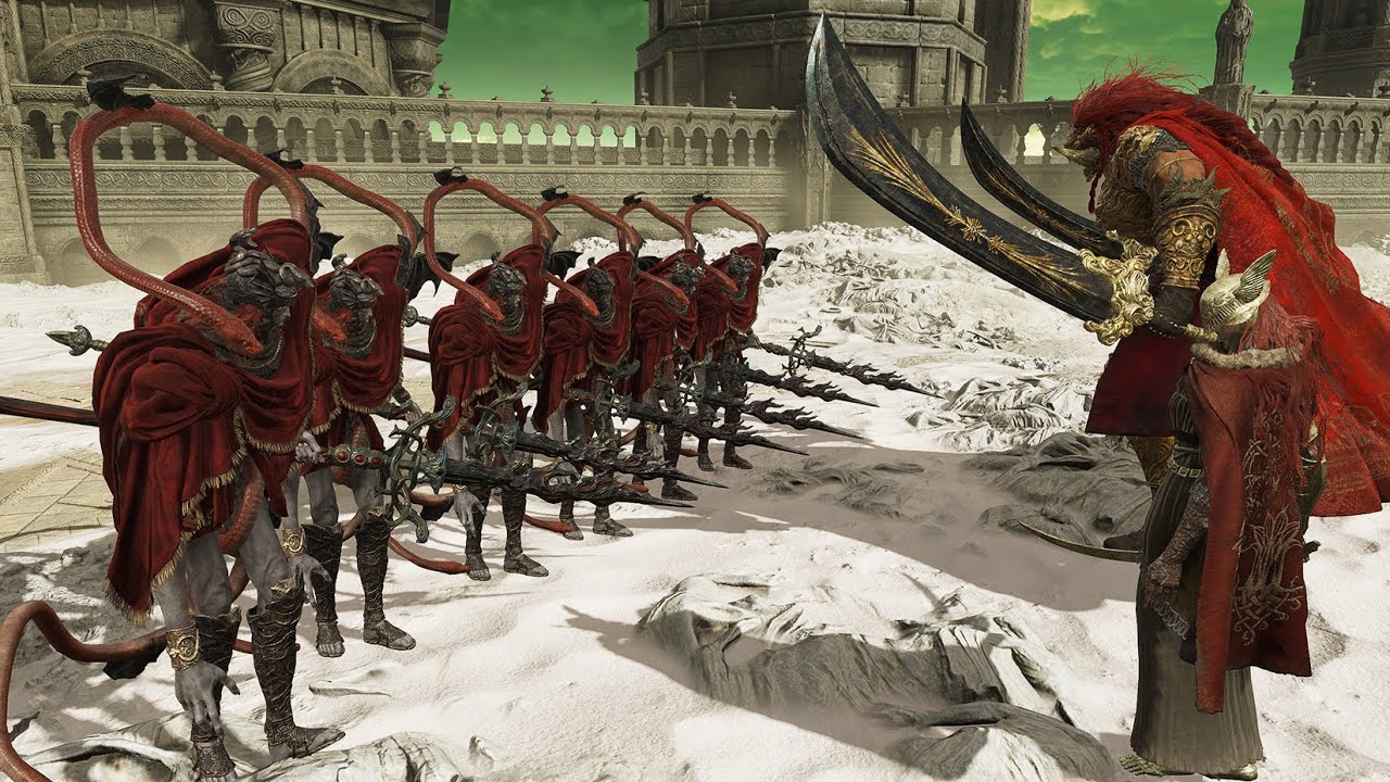 Malenia and Consort Radahn Vs 6 Bosses - Elden Ring Shadow of the Erdtree