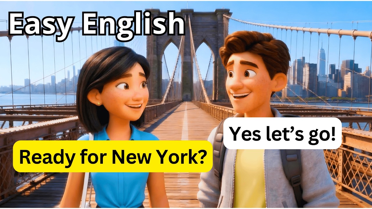 10 Easy English Conversations for A Perfect Day in New York | Real Life Dialogues A1-A2