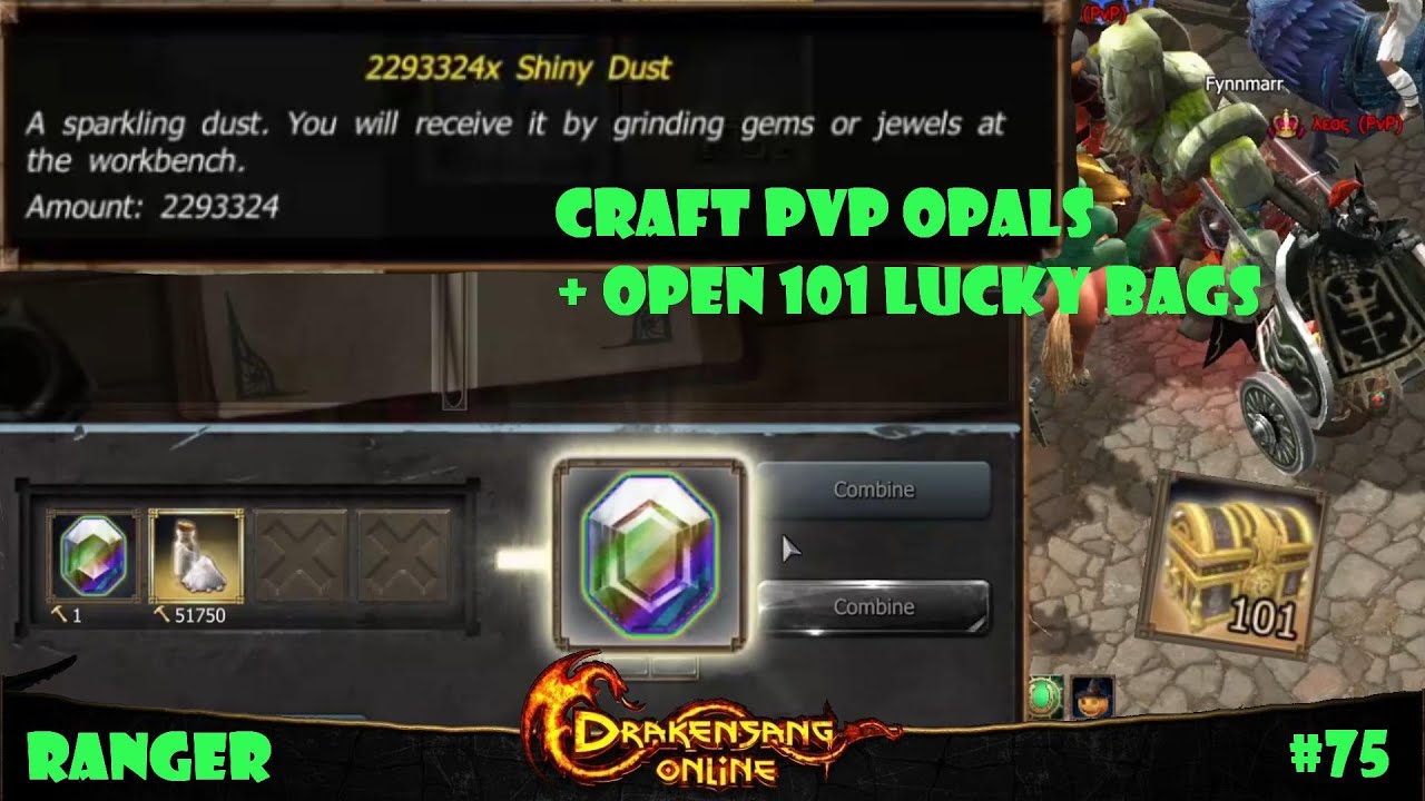 Drakensang Online - Craft PvP Opals & 100+ Lucky Bags [Ranger]