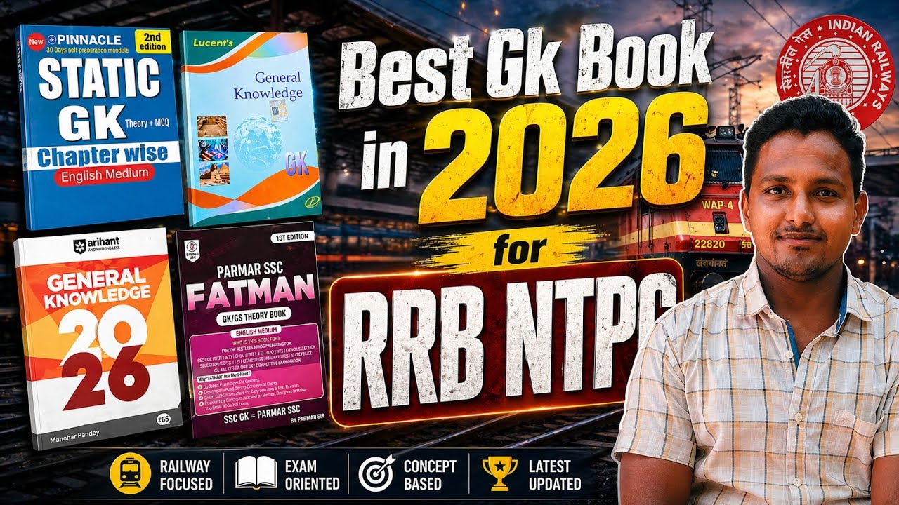 RRB NTPC 2026 Best GK Book 🔥 Static GK + General Awareness Full Guide