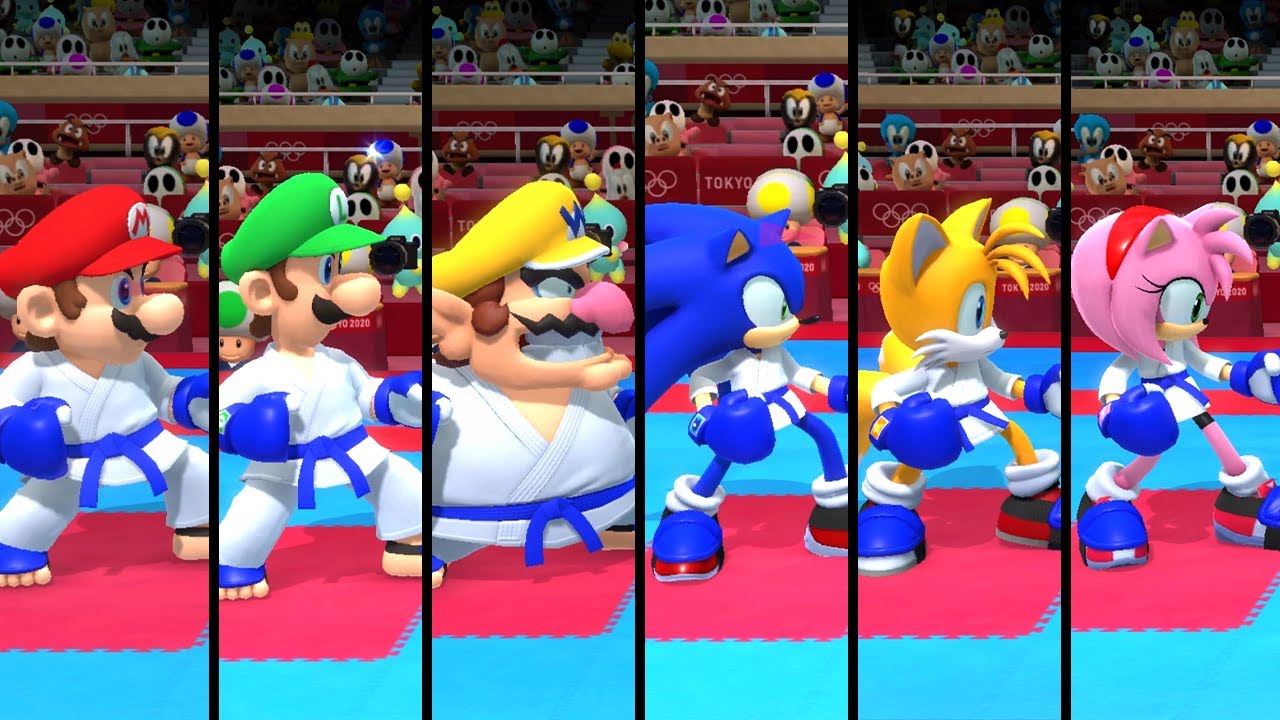 Mario & Sonic at the 2020 Tokyo Olympics - Karate (All Characters)