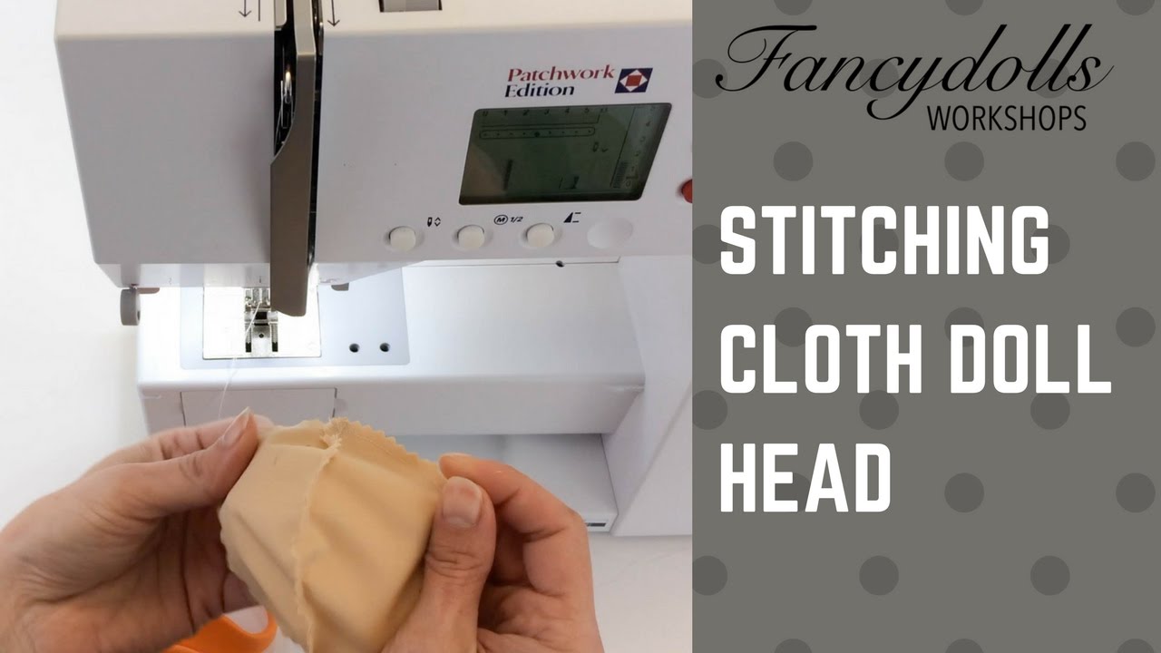 FANCYDOLLS Workshops: Stitching Cloth Doll Head /Cшиваем детали головы куклы