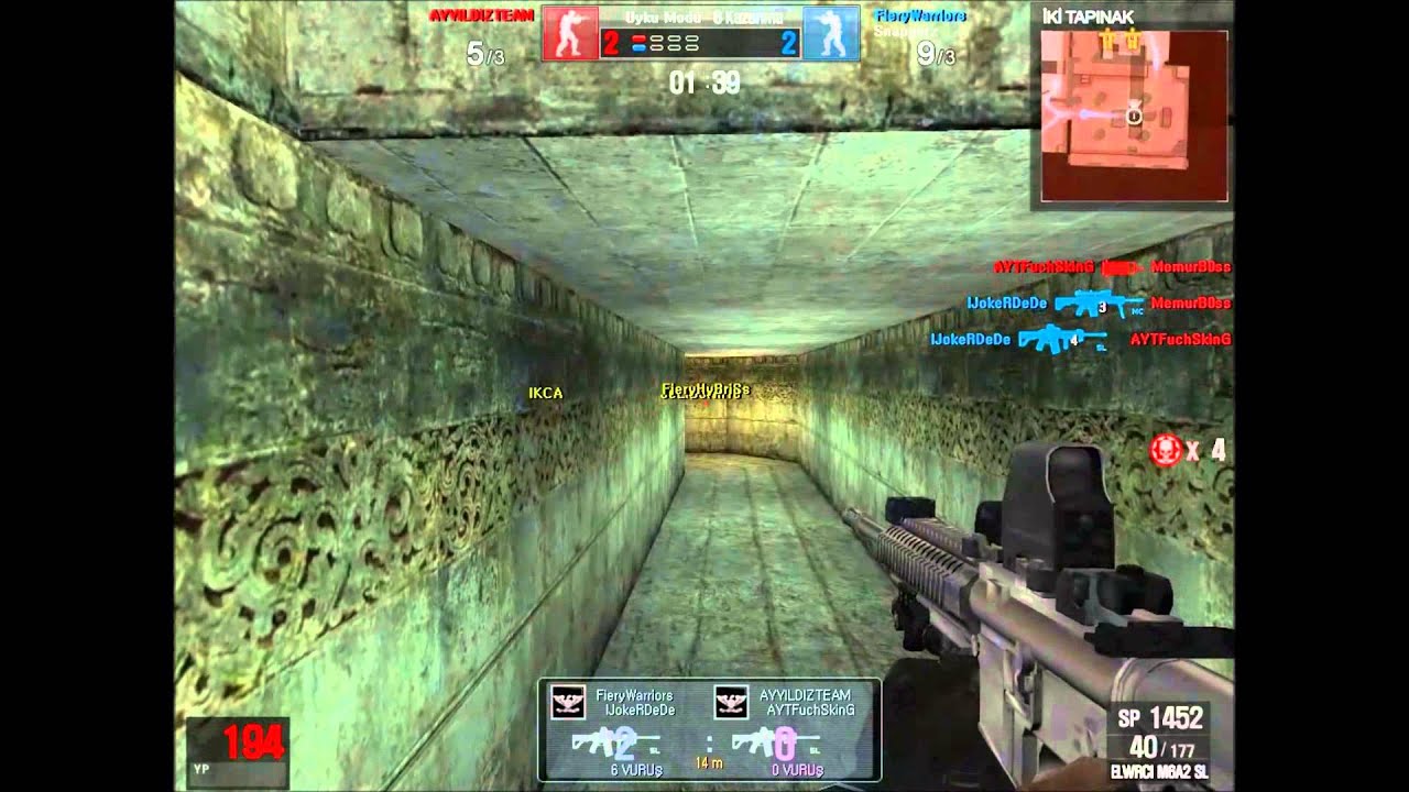 Wolfteam FieryWarriors vs AYYILDIZTEAM CombatStaR 8'li TeamKill ( 2013 )
