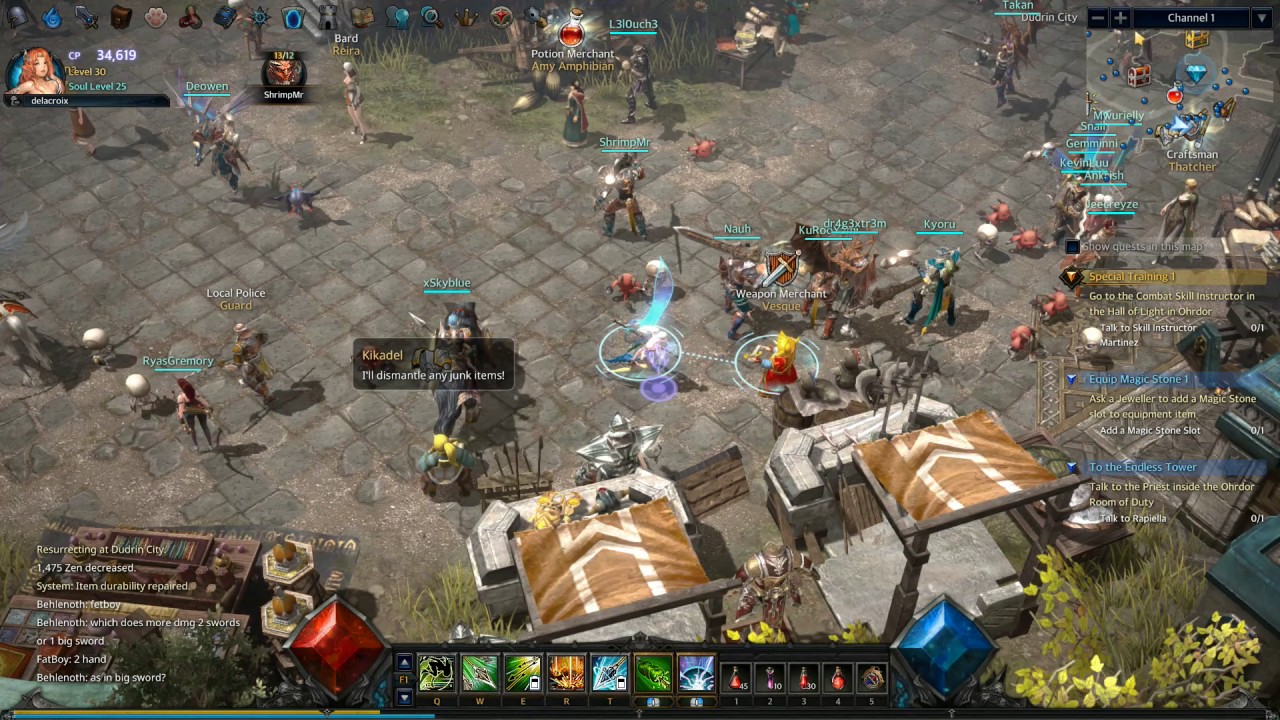[PC] Mu Legend global CBT - Whisperer gameplay part 5 (Endless Tower floor 16 cleared)
