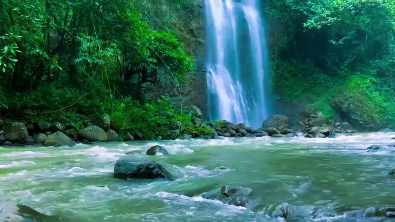 Waterfall Sounds for Sleeping, River Sounds for relaxation, Water Sounds for stress relief #551