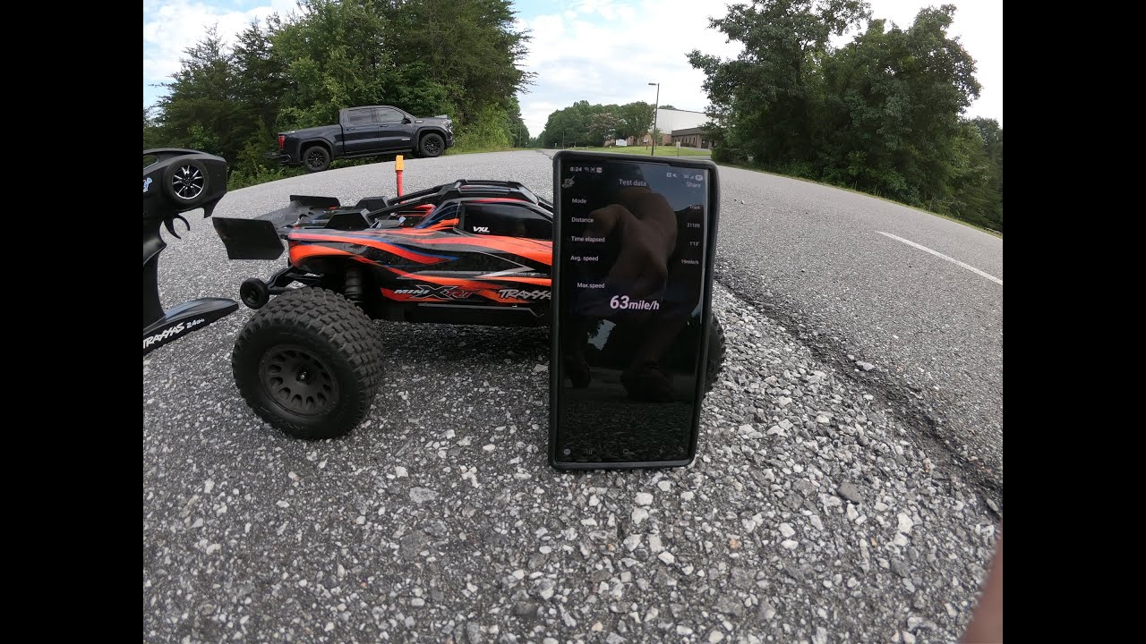 Traxxas Mini XRT 3s pass 63mph.