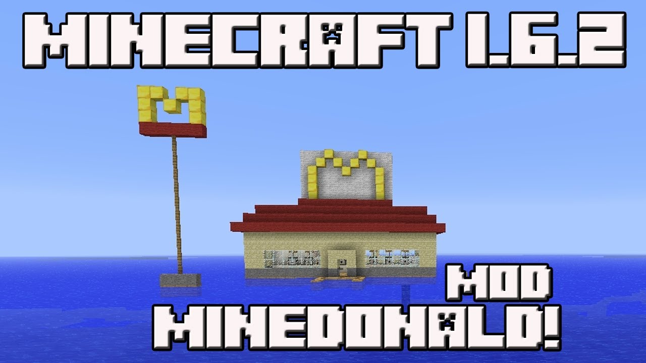 Minecraft 1.6.2 MOD MINEDONALD!
