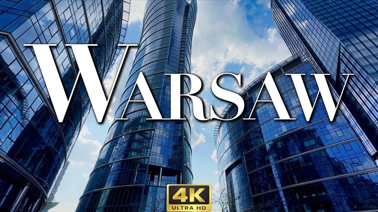 A short bike ride through Warsaw 🇵🇱 Poland | Old Town & City Center 4K