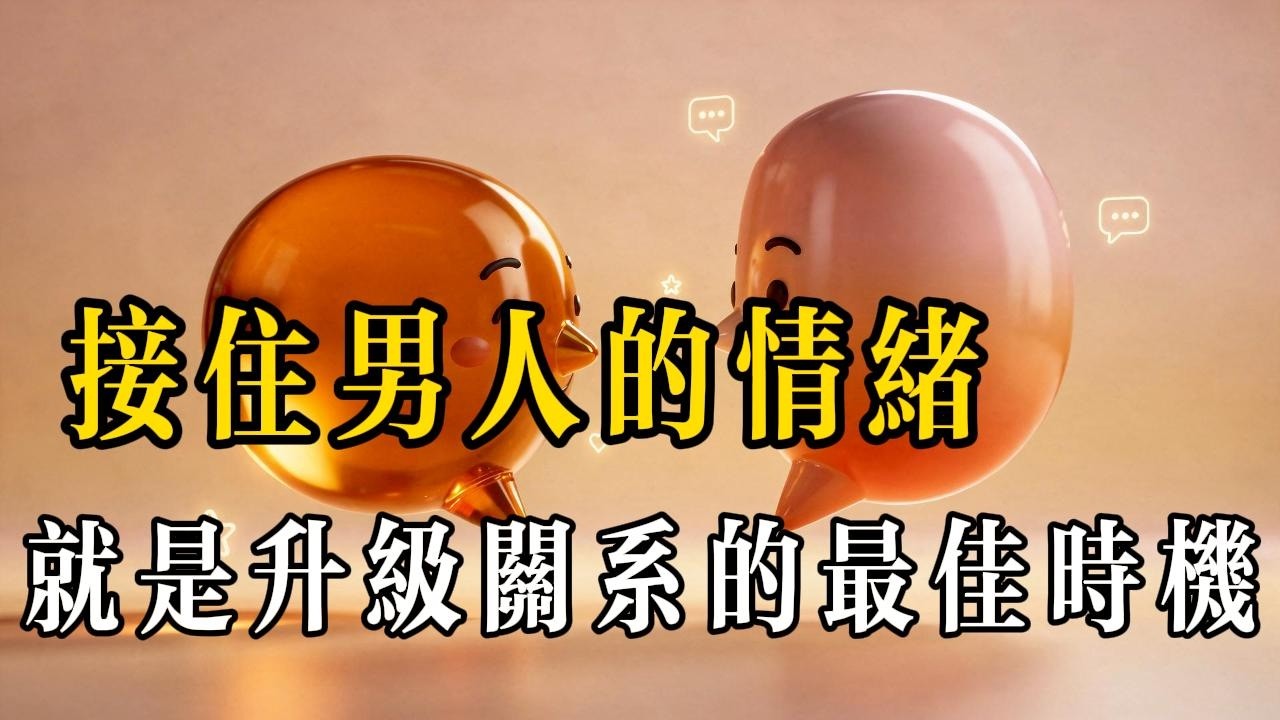 男人動心的關鍵：從你接住他情緒的那一刻開始
