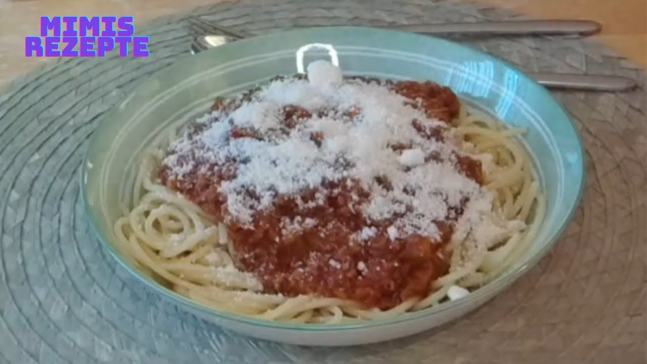 Diese Bolognese-Sauce ist schnell gemacht und lecker | Bolognese- Rezept | Mimis Rezepte #spaghetti