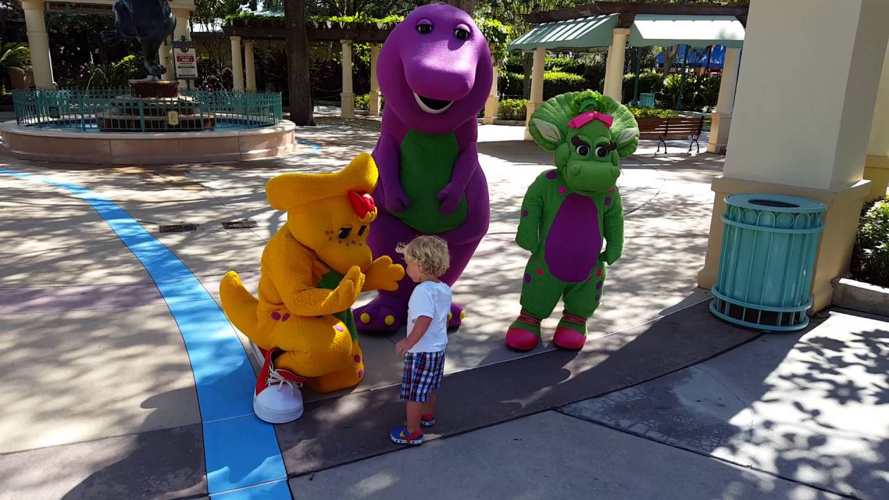 Cooper Pike Brunner Meets Barney and Friends