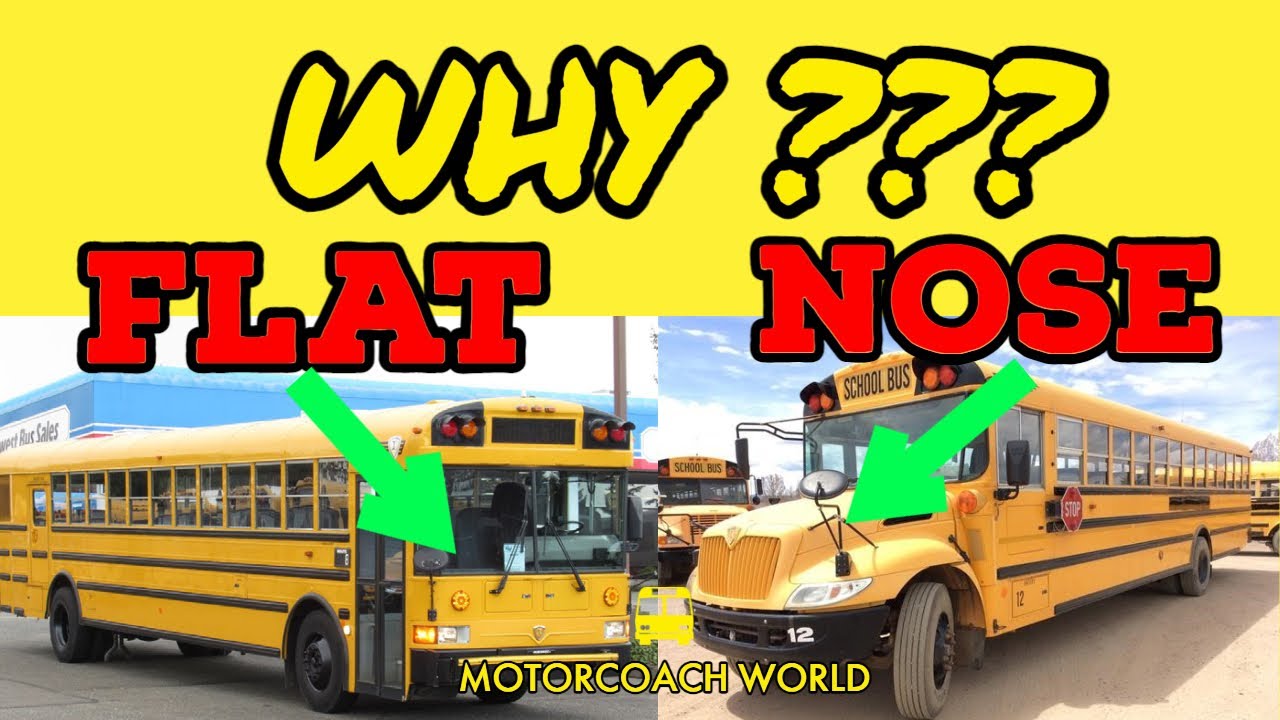 Why do some buses have noses and some are flat in front??