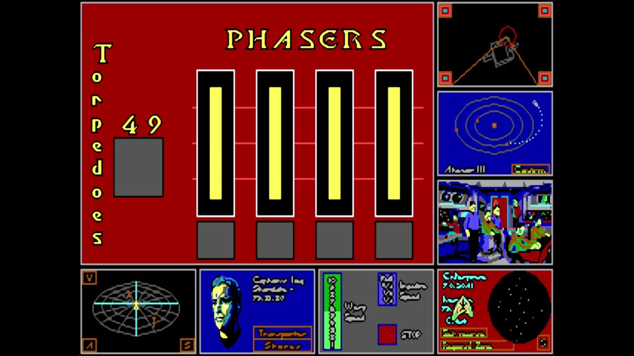 Star Trek Rebel Universe - 1987 - PC EGA / DOSBOX
