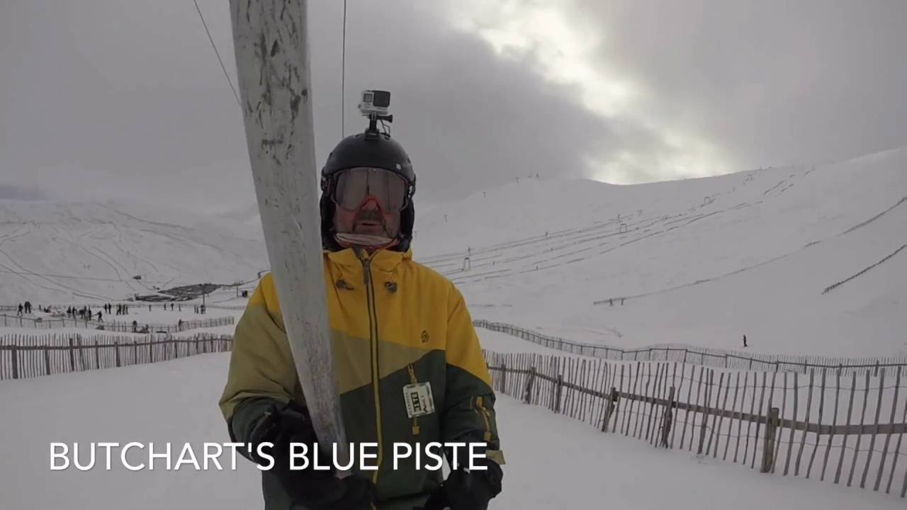 Glenshee ski centre, Butcharts blue run Feb 2016