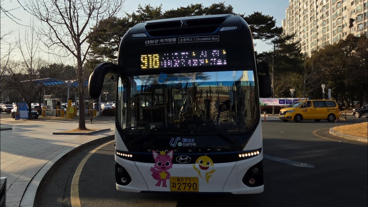 울산 918번 옥동초등학교~울산대공원정문로터리(전구간) 편도 주행영상 (Okdong Elementary School~Ulsan Grand Park Main Gate Rotary)