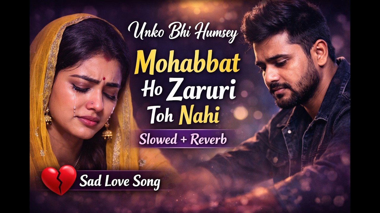 Unko Bhi Humsey Mohabbat Ho Zaruri Toh Nahi Slowed + Reverb  #sadlovesong