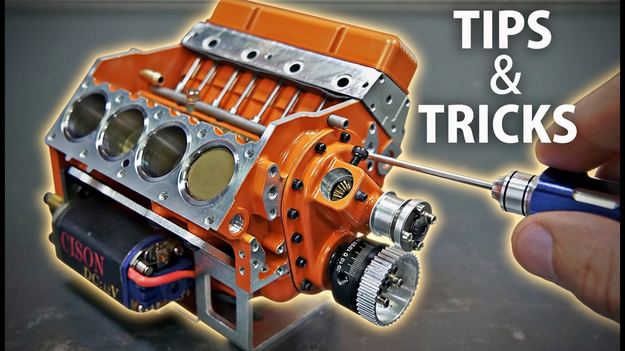 Rebuilding and Running a NON Working Miniature V8 Engine!