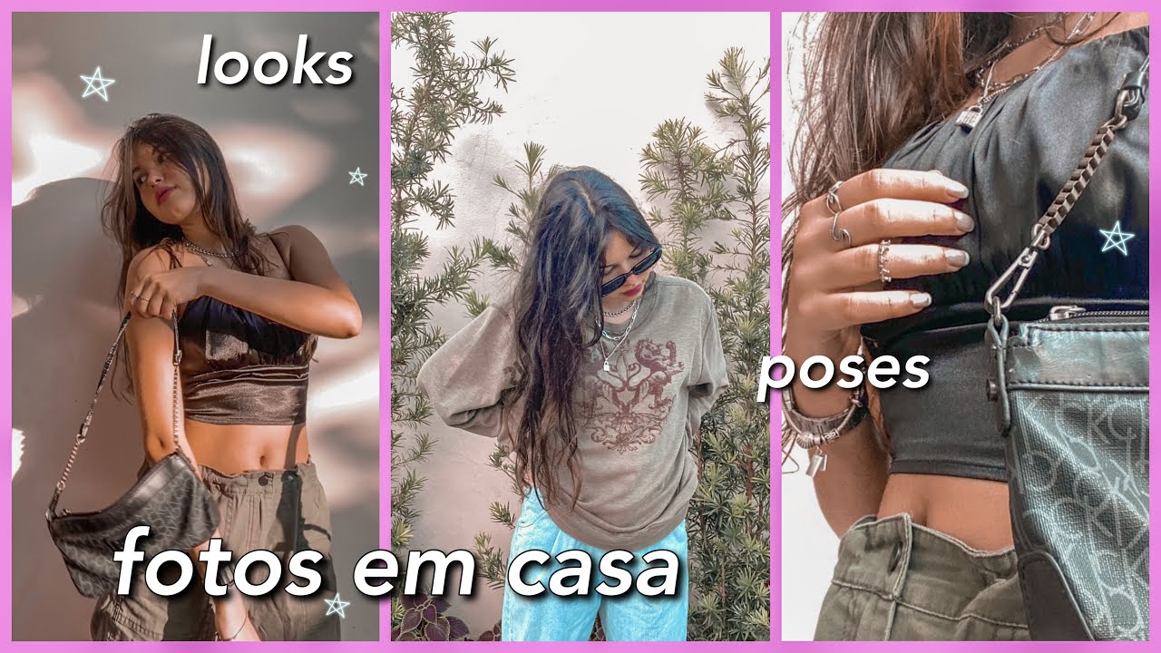 tirando FOTOS sozinha EM CASA || looks+poses