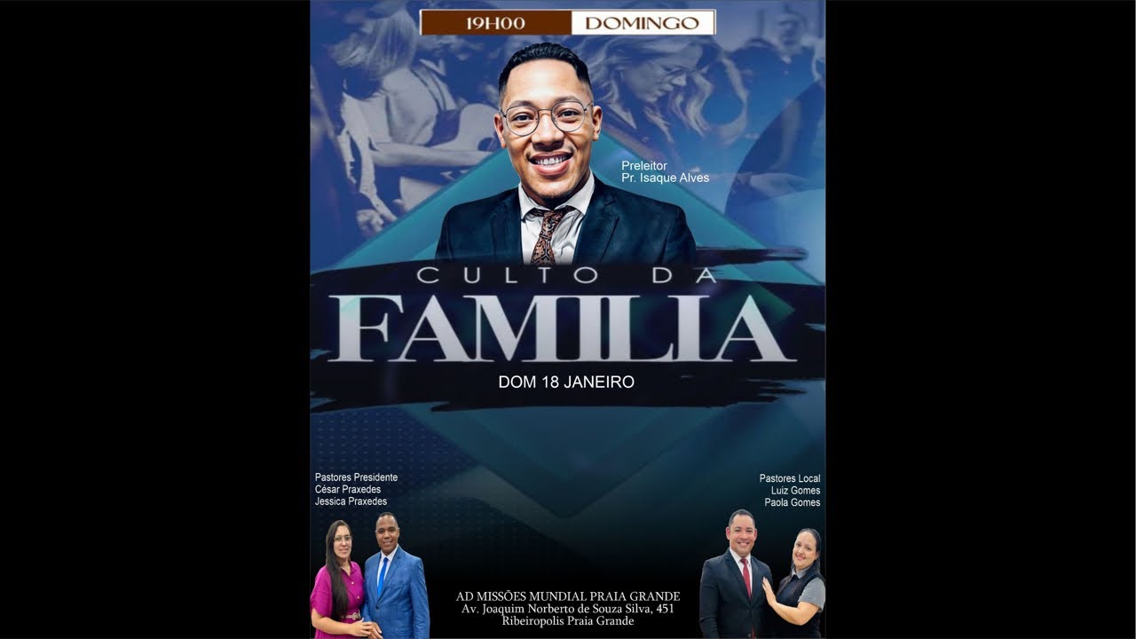 ADMMPG - culto de família Pr. Isaque Alves