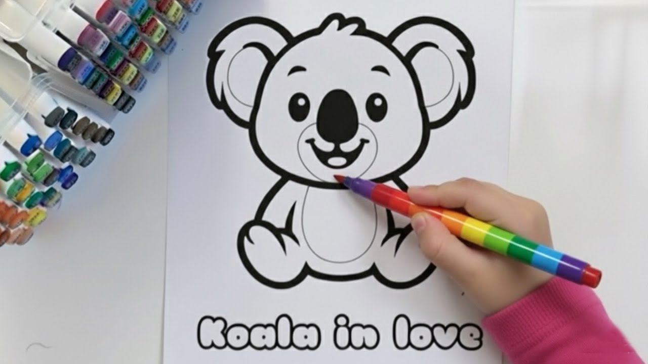 🪄Coloring Cute Baby Koala | Relax and Enjoy the Art💜