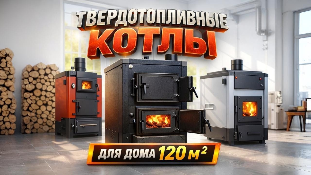 🔥Лучшие твердотопливные котлы для дома до 120 м² в 2026 году — ТОП-5 надёжных моделей. Рейтинг!