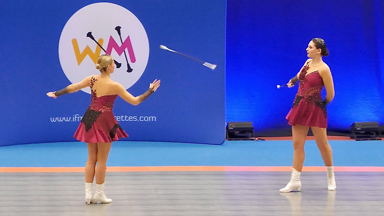 Majorettes *MIKADO Karvina* baton duo / Mažoretki  - Ostrava 2025 WM Championship