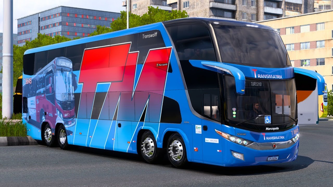 SIMULADOR de ÔNIBUS - G7 1800 DD da TRANSMATRIX - SÃO PAULO-SP / PETROLINA-PE - SAIDA ás 19h30