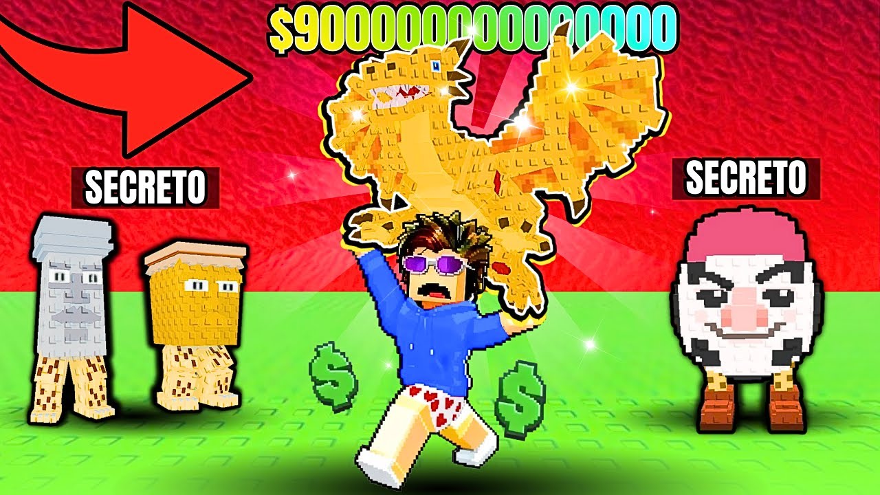 Do ZERO ao 1 TRILHÃO com BRAINROTS SECRETOS!  (fuja do tsunami para brainrots)