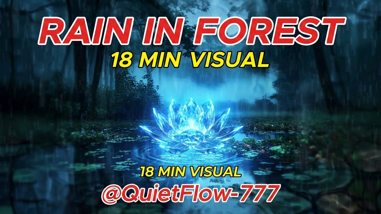 Forest Rain Ambience for Sleep & Meditation 18 minutes.