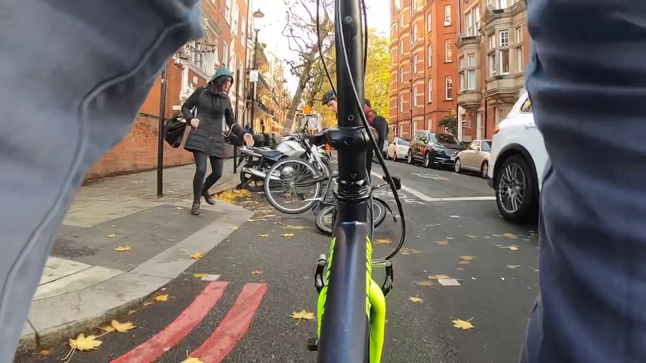 Polite cyclist hits polite pedestrian - London