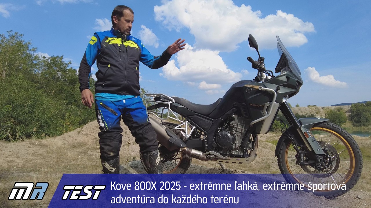 Kove 800X 2025 - extr&eacute;mne ľahk&aacute;, extr&eacute;mne &scaron;portov&aacute; advent&uacute;ra do každ&eacute;ho ter&eacute;nu- motoride.sk