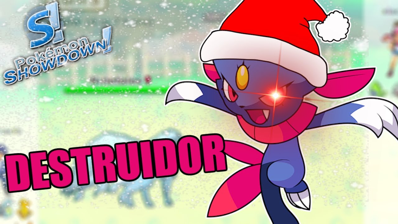 TIME NATALINO DESTRUIDOR DOMINANDO O COMPETITIVO DE POKÉMON (SHOWDOWN)