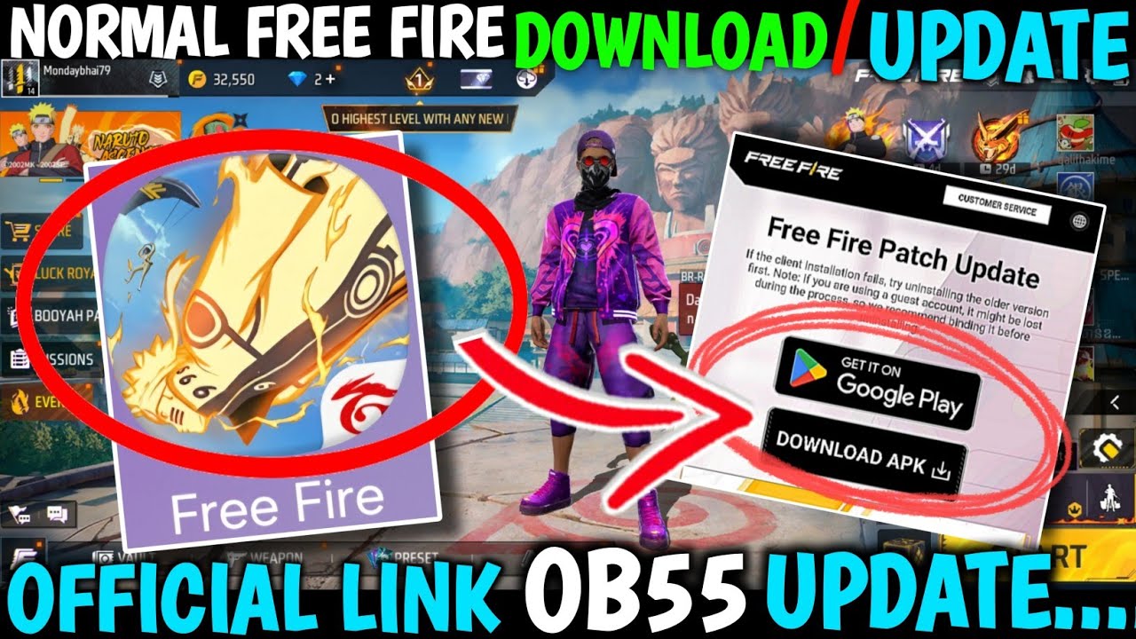 How to Download & Update Normal Free Fire | Normal Free Fire Download Link & Update Free Fire Normal