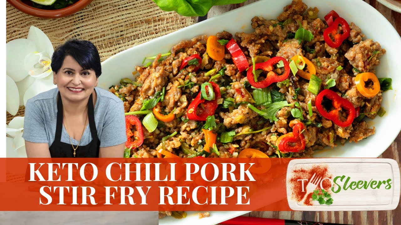 Keto Spicy Ground Pork Stir Fry Recipe | 20 minute Keto Recipe