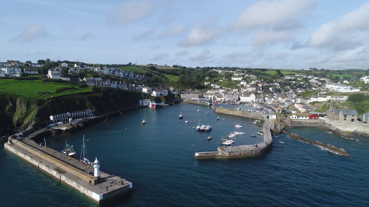 Mevagissey, Cornwall by drone