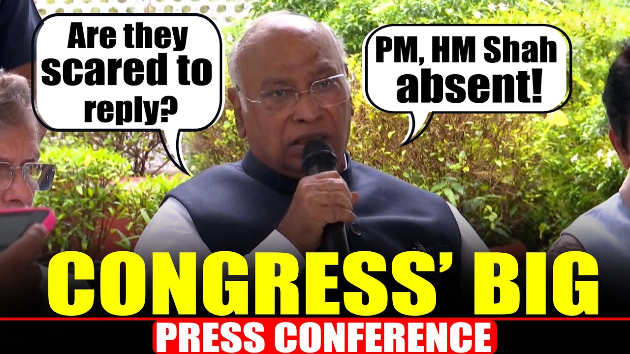 LIVE: Mallikarjun Kharge holds press conference I Kiren Rijiju I FCRA BILL I PM Modi I Amit Shah