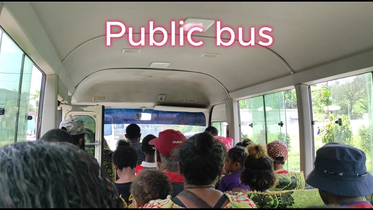 Lae, PNG | Public transport - Typical bus ride in Lae !!!