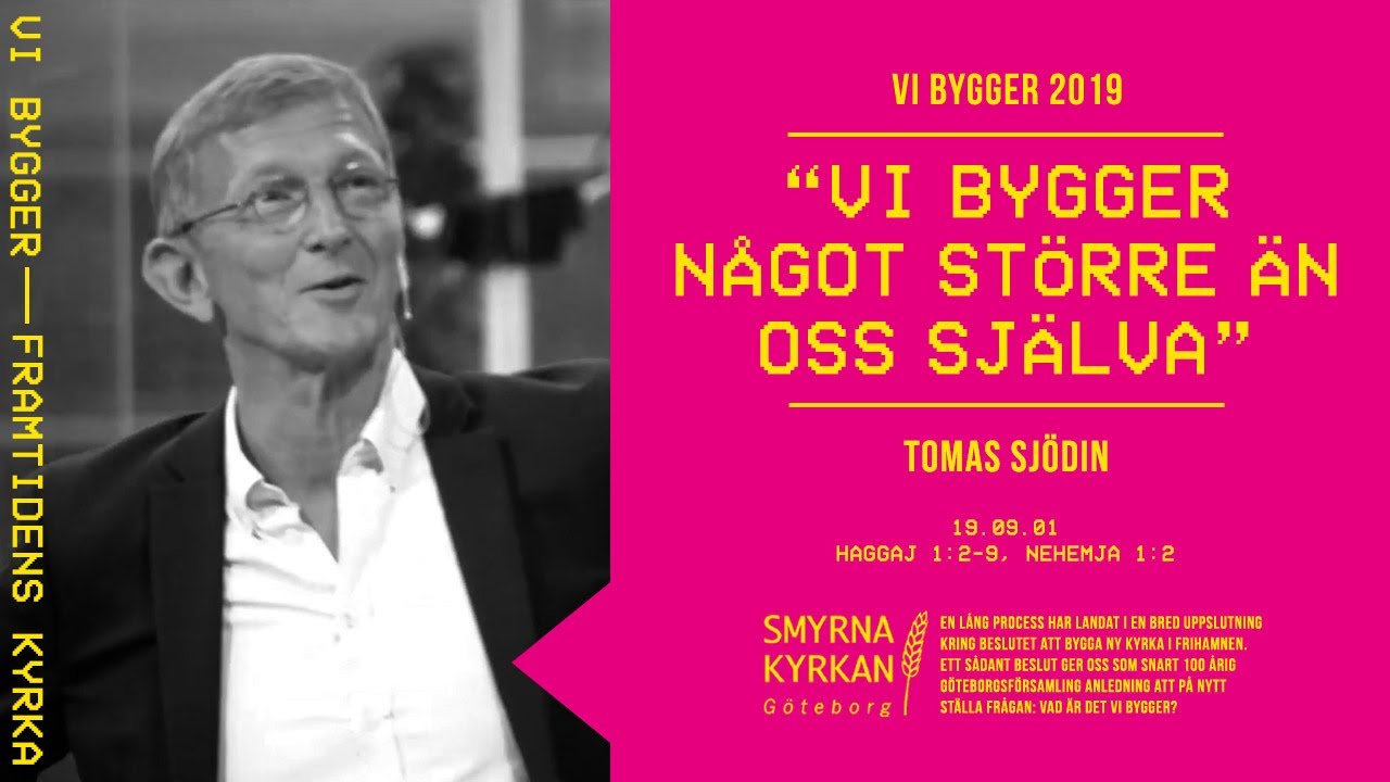 Vi bygger något större än oss själva | Tomas Sjödin