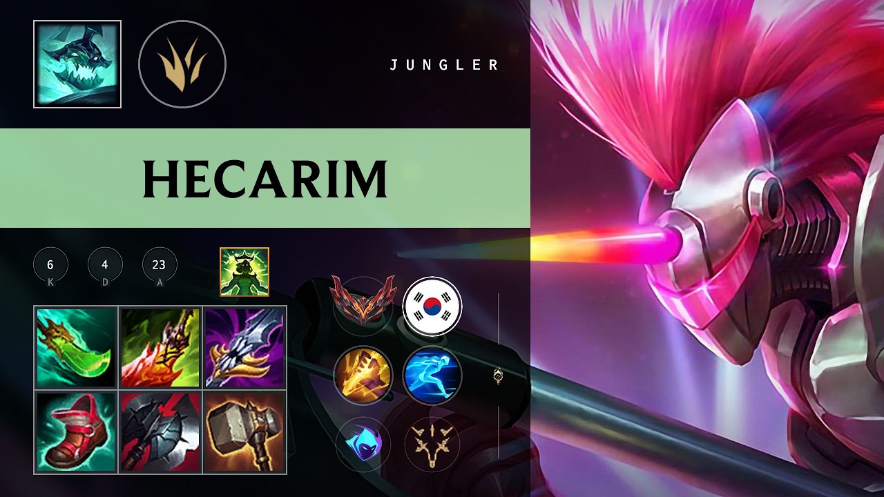 Hecarim Jungle vs Jayce - KR Grandmaster Patch 26.10