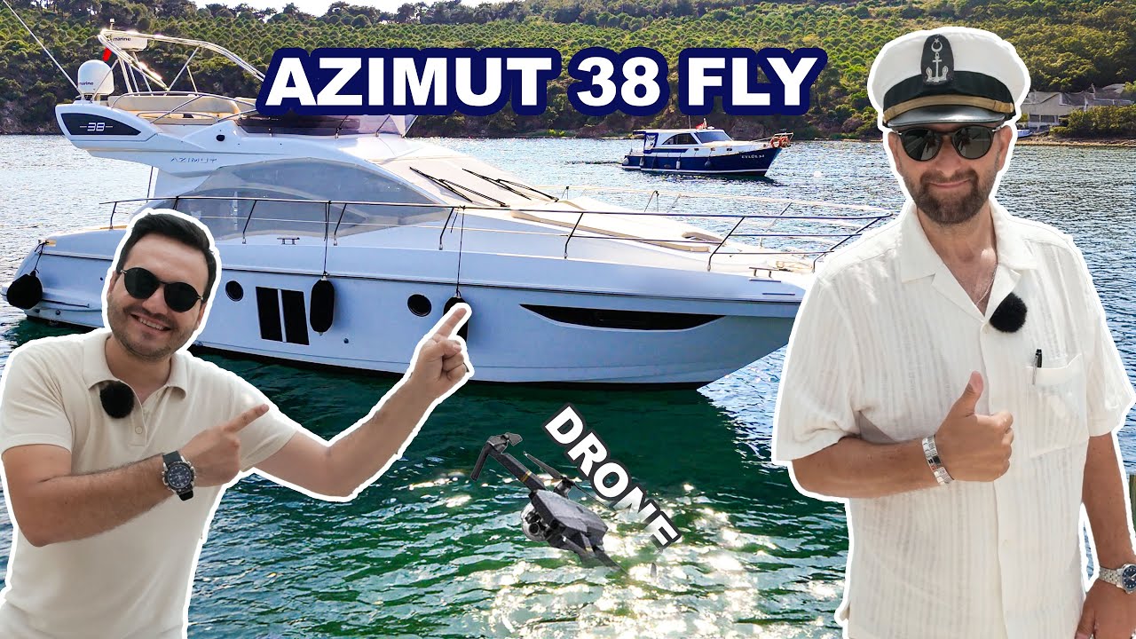 Azimut 38 Fly inceledik. Çam Limanı'na Gittik. Drone Denize Düştü!!  | MYTY 3.BÖLÜM