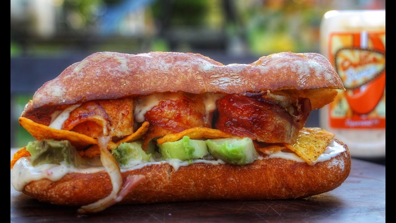 BACON CHICKEN NACHO SUB vom Schickling-Grill - deutsches Grill- und BBQ-Rezept - 0815BBQ