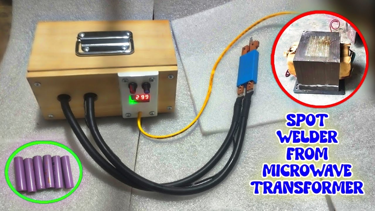 How to make Spot Welding Machine with microwave transformer | DIY Spot Welder