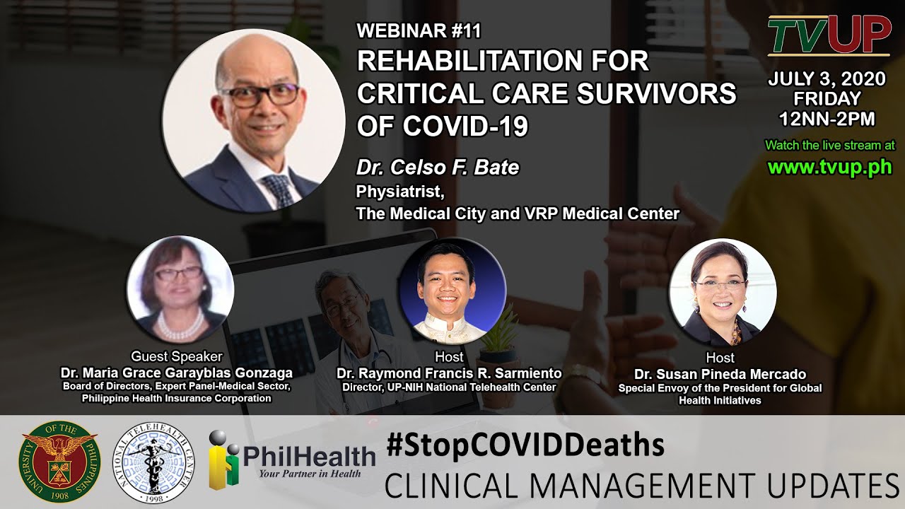 Webinar #11 | Rehabilitation for Critical Care Survivors of COVID19