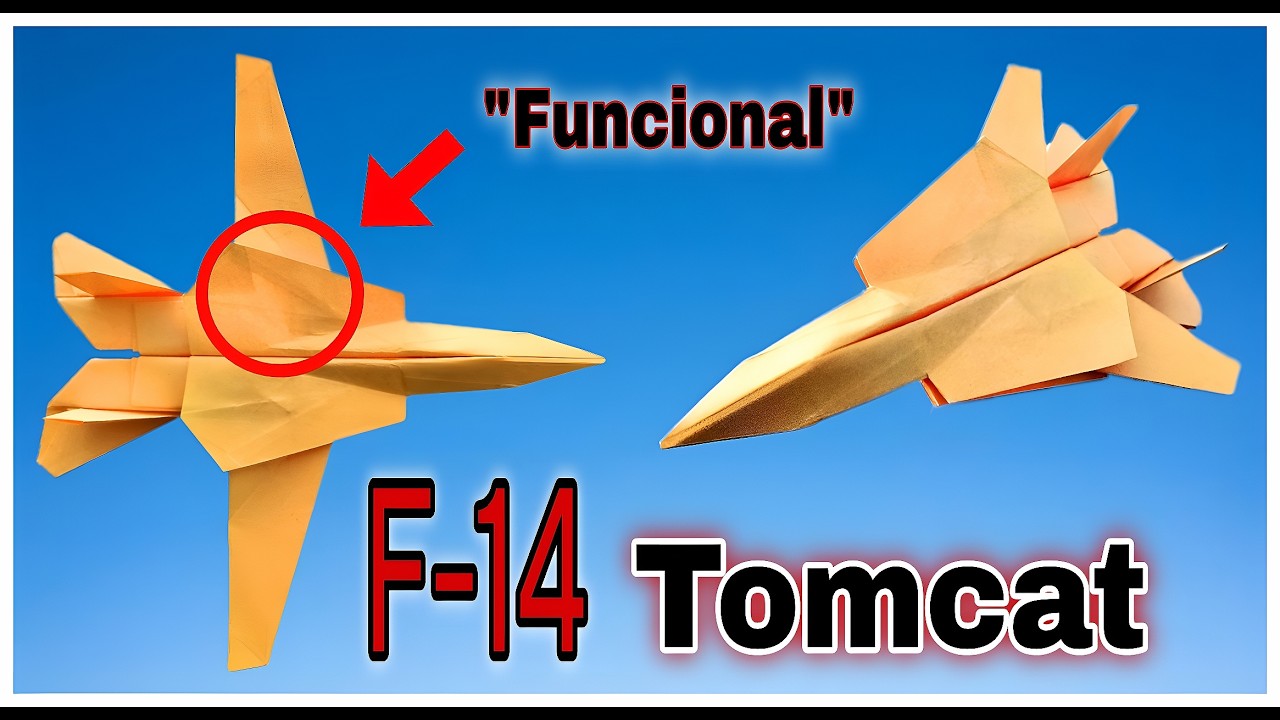 GRUMMAN F14 TOMCAT.@Peluso Paper Planes. OMG