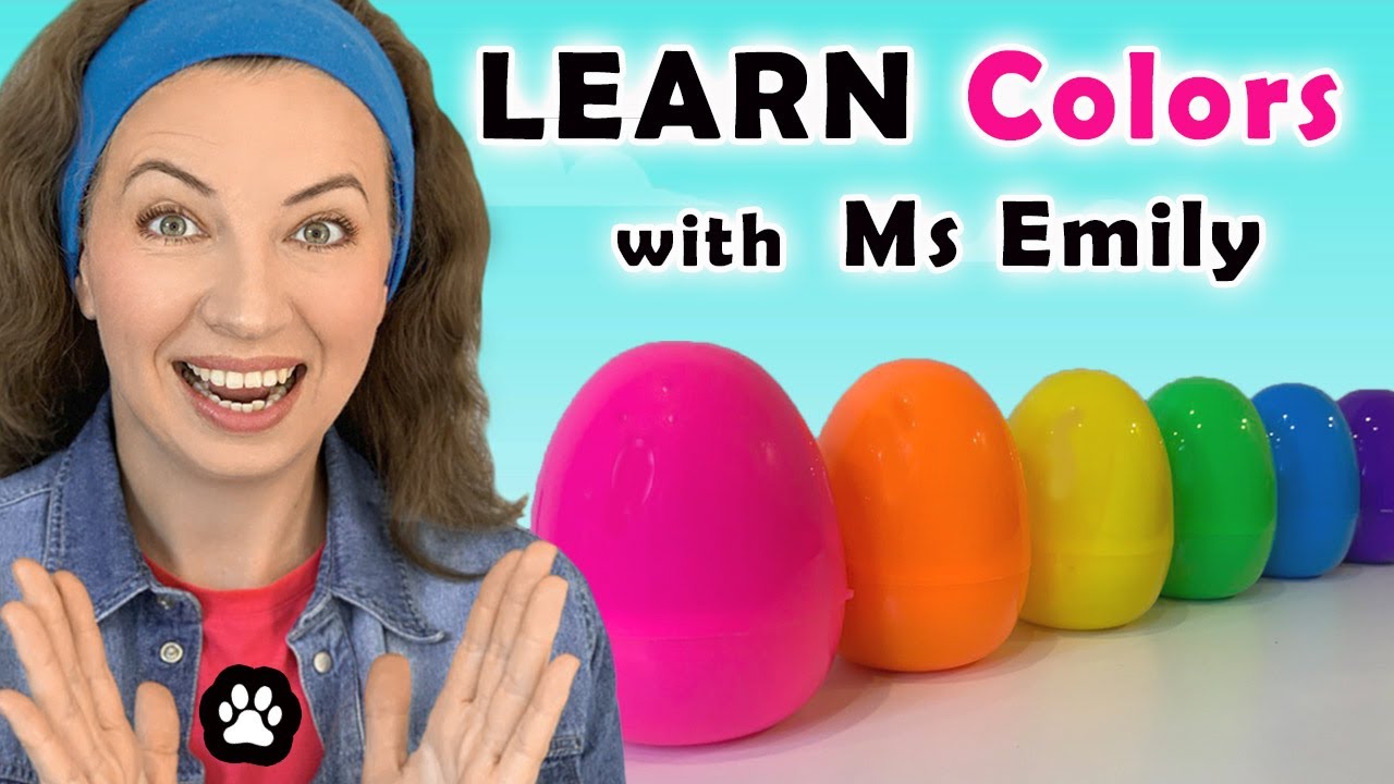 Learn Colors with Surprise - Kids Songs Nursery Rhymes - Learning Video for Toddlers with Ms Emily