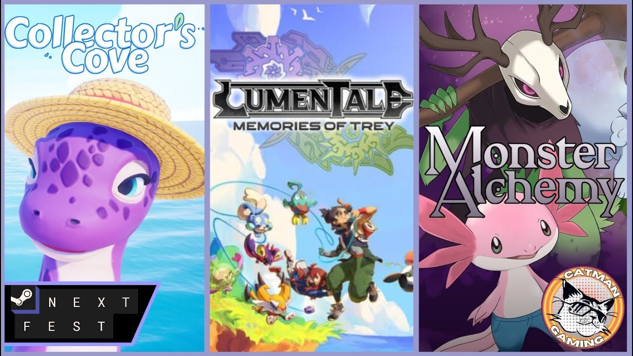 🔴 3 Creature Collector Demos! 🐉| MONSTER ALCHEMY - COLLECOR'S COVE - LUMENTALE | Next Fest 2026