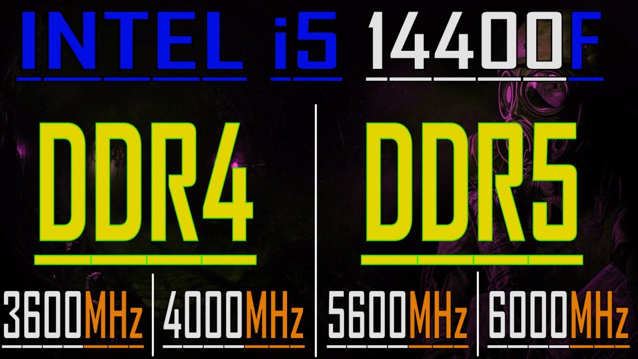 3600MHz (DDR4) vs 4000Mhz (DDR4) vs 5600MHz (DDR5) vs 6000Mhz (DDR5) || DDR4 vs DDR5 || RAM TEST ||