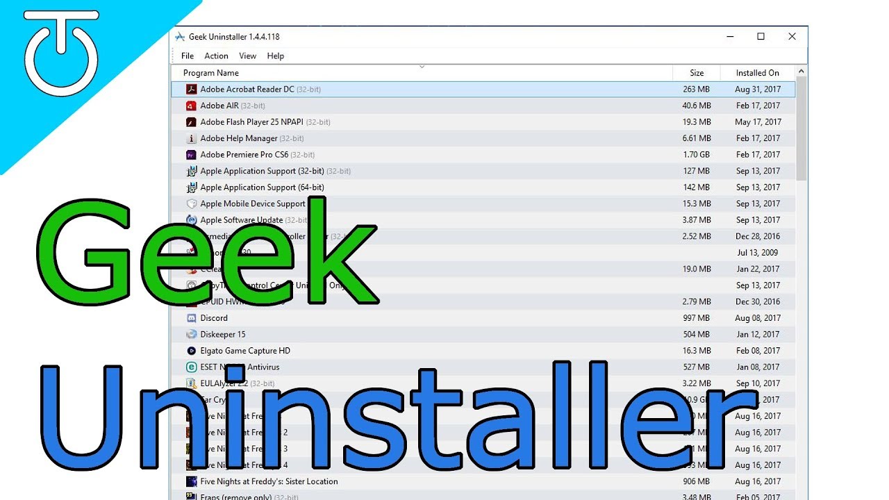 Geek Uninstaller - Uninstall Windows Programs & Windows Store Apps Easier